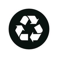 Recycling Symbol isoliert auf ein Weiß Hintergrund vektor