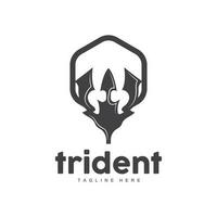 treudd logotyp, elegant enkel minimalistisk design, zeus Gud vapen vektor, templete illustration symbol ikon vektor