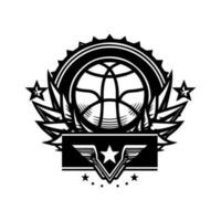 Göra stor med vår dynamisk basketboll logotyp design. detta djärv och sportig illustration är perfekt för lag och sportrelaterat märken. vektor