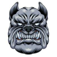 bulldogg huvud vektor illustration