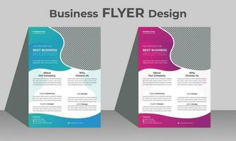 verklig egendom företag flygblad design mall eller kreativ broschyr design vektor