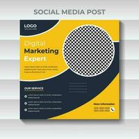 Sozial Medien Post Design zum Digital Geschäft Marketing vektor