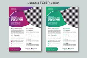 företag flygblad design mall eller kreativ broschyr design vektor