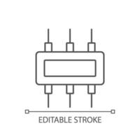 Steckverbinder lineares Symbol vektor