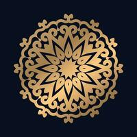 Luxus golden Farbe Mandala Design Hintergrund Vektor Illustration