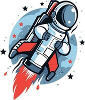 vektor astronaut begrepp illustration isolerat