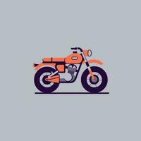 motorcykel vektor illustration. motorcykel halvt ansikte med många detaljer