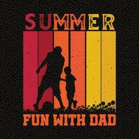 Sommer- Spaß mit Papa vektor