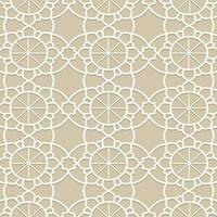 Weiß islamisch Muster vektor