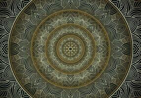 Luxus Mandala Hintergrund dekorativ, Arabeske Stil mit golden Arabeske Muster Stil. dekorativ Mandala Ornament zum drucken vektor