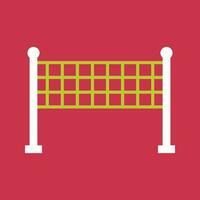 Volleyballnetz-Vektorsymbol vektor