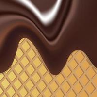 vektor bakgrundsbild som illustrerar den flytande chokladmassan med strössel
