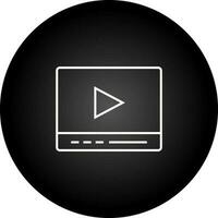 Video-Player-Vektorsymbol vektor