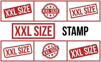 xxl Größe Gummi Briefmarke einstellen Vektor