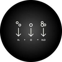 Vektorsymbol für chemische Formeln vektor
