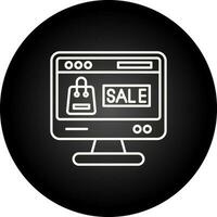 Online-Verkauf-Vektor-Symbol vektor