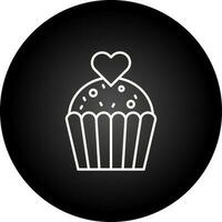 Cupcake-Vektor-Symbol vektor