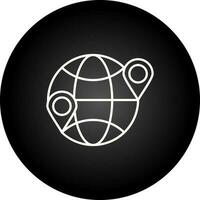 Globus-Standort-Vektor-Symbol vektor