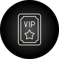 vip passera vektor ikon