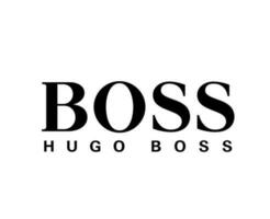 Hugo Boss Marke Kleider Logo Symbol schwarz Design Sportkleidung Mode Vektor Illustration