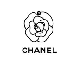 Chanel Logo Symbol Marke Kleider mit Name schwarz Design Mode Vektor Illustration