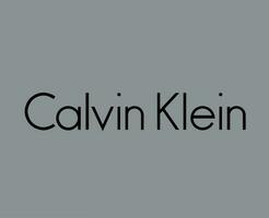 Calvin klein Marke Kleider Logo Symbol Name schwarz Design Mode Vektor Illustration mit grau Hintergrund