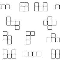 nahtlos Muster linear Block Spiel vektor