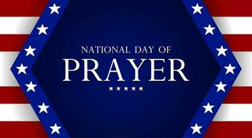 nationell dag av bön i förenad stater. lämplig för affisch, banderoller, bakgrund och hälsning kort. vektor