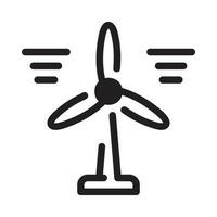 Symbol für Windmühlenvektor vektor