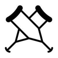 Krücke Vektor Symbol
