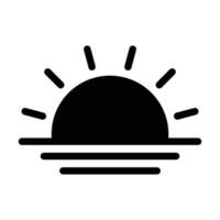 Sonnenaufgang-Vektor-Symbol vektor