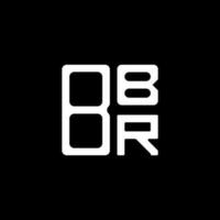 bbr Brief Logo kreatives Design mit Vektorgrafik, bbr einfaches und modernes Logo. vektor