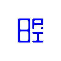 kreatives Design des bpi-Buchstabenlogos mit Vektorgrafik, bpi-einfaches und modernes Logo. vektor