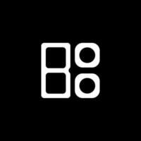 Boo Letter Logo kreatives Design mit Vektorgrafik, Boo einfaches und modernes Logo. vektor