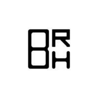 brh brief logo kreatives design mit vektorgrafik, brh einfaches und modernes logo. vektor