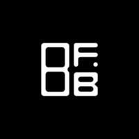 bfb brev logotyp kreativ design med vektor grafisk, bfb enkel och modern logotyp.