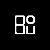 Bou Letter Logo kreatives Design mit Vektorgrafik, Bou einfaches und modernes Logo. vektor
