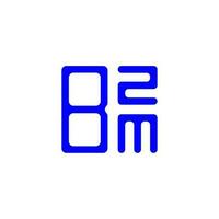 bzm brev logotyp kreativ design med vektor grafisk, bzm enkel och modern logotyp.