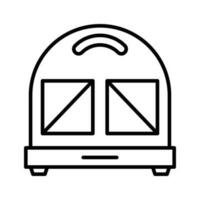 Sandwich Hersteller Vektor Gliederung Symbol . . einfach Lager Illustration Lager