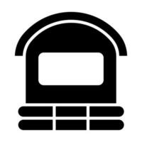 Hütten-Icon-Design vektor