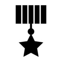 stjärna medalj ikon design vektor