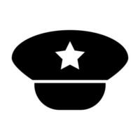 Militärhut-Icon-Design vektor