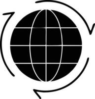 Globus Planet Erde Symbol Symbol Vektor Bild. Illustration von das Welt global Vektor Design. eps 10