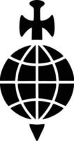 Globus Planet Erde Symbol Symbol Vektor Bild. Illustration von das Welt global Vektor Design. eps 10