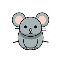 söt vild råtta vektor illustration