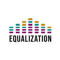 Equalizer Symbol Aufkleber im eben Design Vektor Illustration