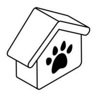 ein Prämie herunterladen Symbol von Hundehütte vektor