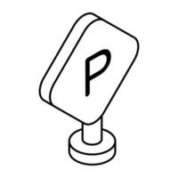 Prämie herunterladen Symbol von Parkplatz Tafel vektor