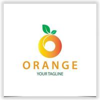 Brief Ö Orange Logo Prämie elegant Vorlage Vektor eps 10