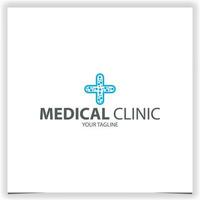 medizinisch Klinik Pflege Logo Prämie elegant Vorlage Vektor eps 10